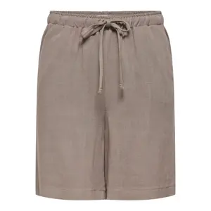 Women's linen shorts Only Siesta MW Pull-Up image-0