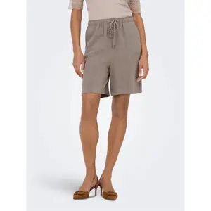Women's linen shorts Only Siesta MW Pull-Up image-1