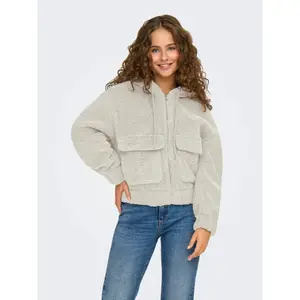 Women's hooded fleece Only Teddy Onltanja image-1
