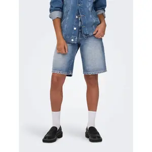 Σορτς γυναικείας Only Mate Reg Baggy image-2