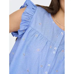 Sleeveless blouse for women Only Amanda image-4