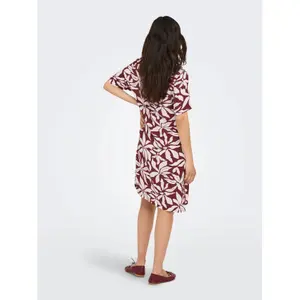 Short dress with V-neck for women Only Susi Life image-3