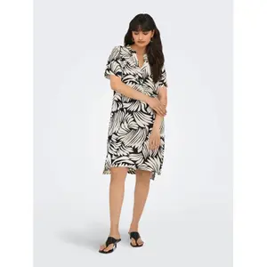 Short dress with V-neck for women Only Susi Life image-1
