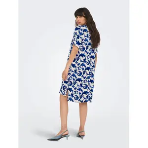 Short dress with V-neck for women Only Susi Life image-3