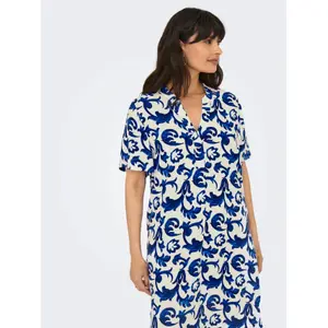 Short dress with V-neck for women Only Susi Life image-4