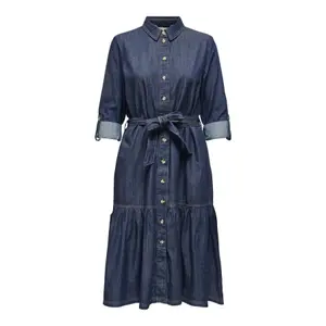 Robe in denim volant donna Only Sevigny image-0