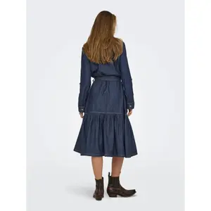 Robe in denim volant donna Only Sevigny image-4