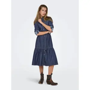 Robe in denim volant donna Only Sevigny image-2