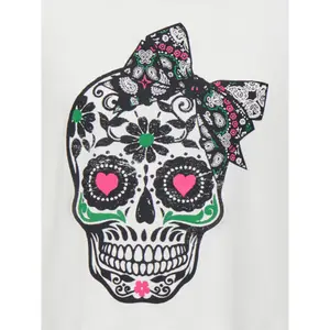 Girl's T-shirt Only Kogoli Life Skul image-2