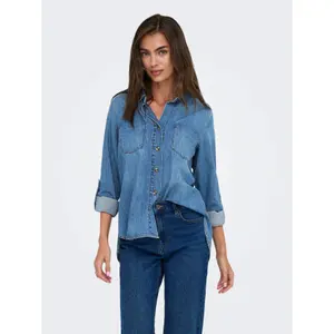 Chemise en jean manches longues femme Only Yasmin image-0