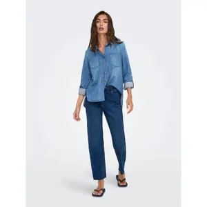 Chemise en jean manches longues femme Only Yasmin image-1