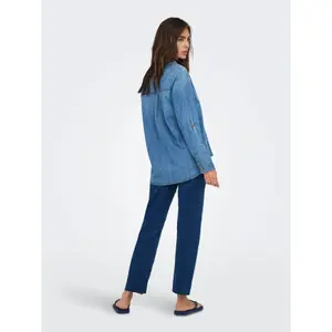 Chemise en jean manches longues femme Only Yasmin image-2