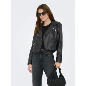 Leather jacket woman Only Carmen image-1