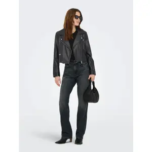 Leather jacket woman Only Carmen image-3
