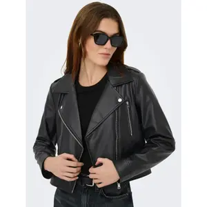 Leather jacket woman Only Carmen image-2