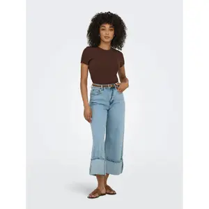 Jeans de pierna ancha mujer Only Madison CRP image-2