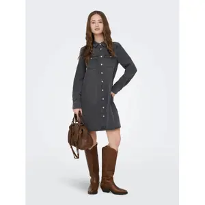 Hemdkleid langarm Damen Only Lisa Gua image-1