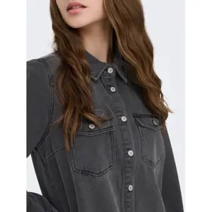 Hemdkleid langarm Damen Only Lisa Gua image-4