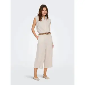 Women's sleeveless linen shirt Only Siesta image-3