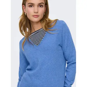 Women's V-neck sweater Only Loyal image-4