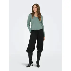 Women's V-neck sweater Only Loyal image-2