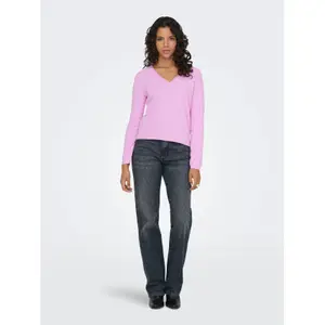 Women's V-neck sweater Only Loyal image-1
