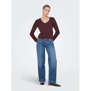 Women's V-neck sweater Only Loyal image-2