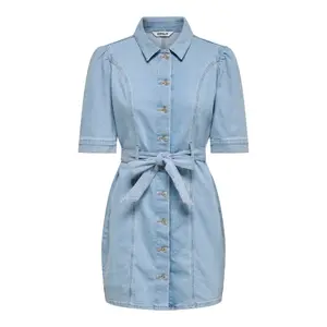 Robe chemise en jean femme Only Vibbe image-0