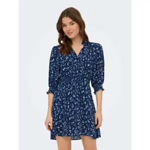 3/4 Sleeve Shirt Dress Women Only Raya image-1