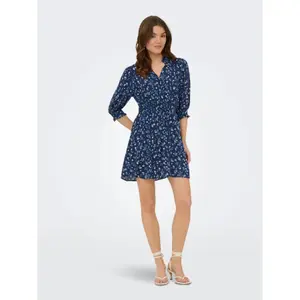 3/4 Sleeve Shirt Dress Women Only Raya image-2