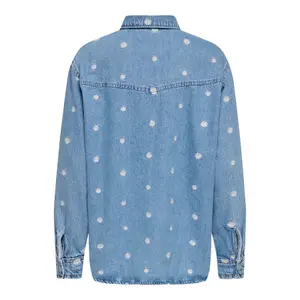 Camicia a maniche lunghe in denim donna Only Vera Daisy image-4