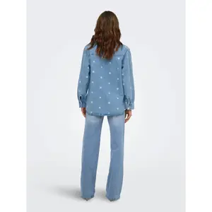 Camicia a maniche lunghe in denim donna Only Vera Daisy image-5