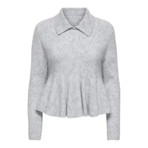 Women's Polo Collar Knit Top Only Sofia image-0