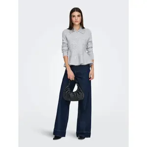 Women's Polo Collar Knit Top Only Sofia image-2