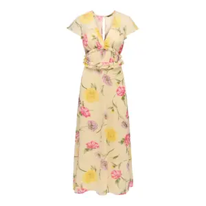 Long ruffled dress for women Only Valda image-0