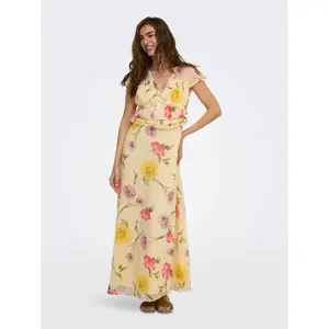 Long ruffled dress for women Only Valda image-1