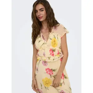 Long ruffled dress for women Only Valda image-5