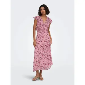 Long ruffled dress for women Only Valda image-2