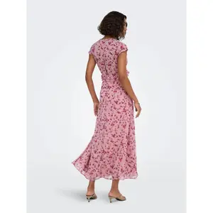Long ruffled dress for women Only Valda image-4