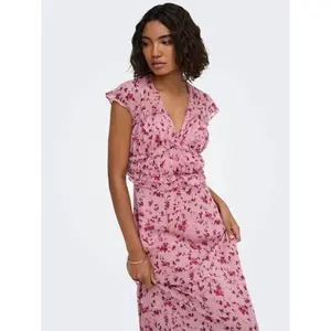 Long ruffled dress for women Only Valda image-5