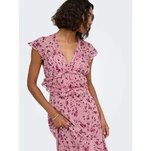 Long ruffled dress for women Only Valda image-6