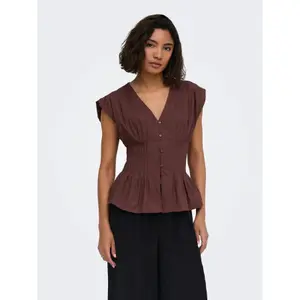Sleeveless blouse for women Only Mila image-3