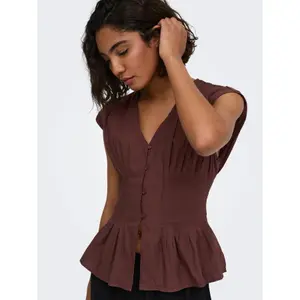 Sleeveless blouse for women Only Mila image-4