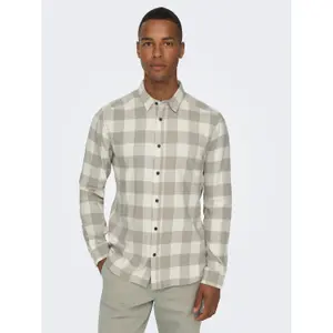 Chemise manches longues Only & Sons Gudmund Checked image-3