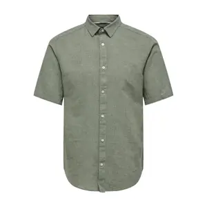 Camisa Only & Sons Caiden Solid Linen image-0