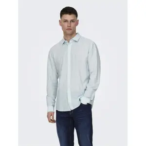 Camisa de manga larga Only & Sons Caiden Solid Linen image-2