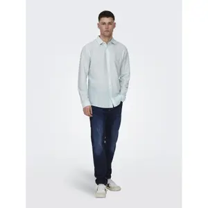 Camisa de manga larga Only & Sons Caiden Solid Linen image-1
