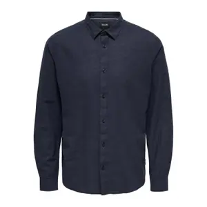 Camisa de manga larga Only & Sons Caiden Solid Linen image-0