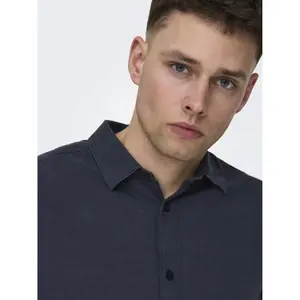 Camisa de manga larga Only & Sons Caiden Solid Linen image-5