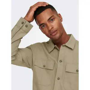 Sobrecamisa de lino Only & Sons Kennet image-5